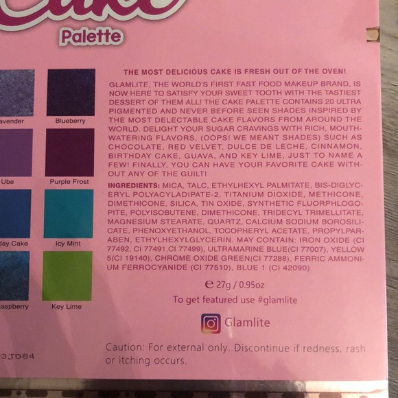 Glamlite Cake Palette 20 Pan Eyeshadow Palette Sealed 27g NIB - Picture 12 of 13
